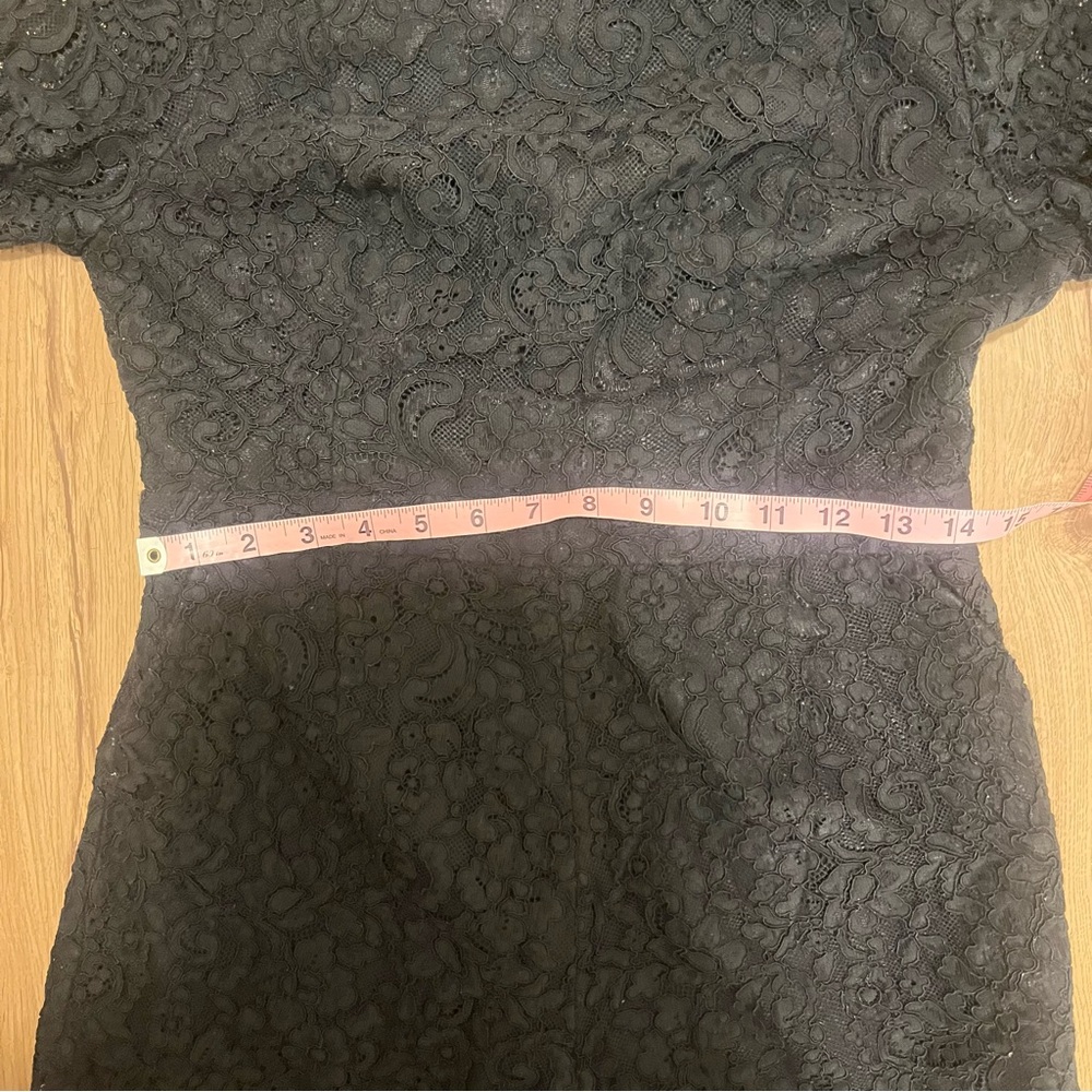Fame and Partners Black Lace Backless Romper size 8 POCKETS - Picture 6 of 8